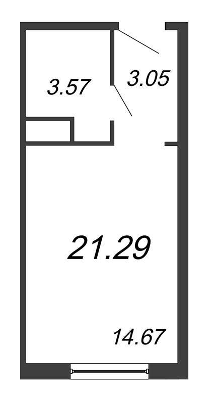 Студия 23,2 м²
