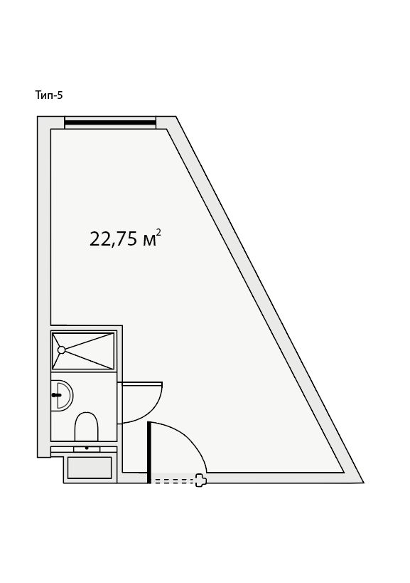 Студия 22,8 м²