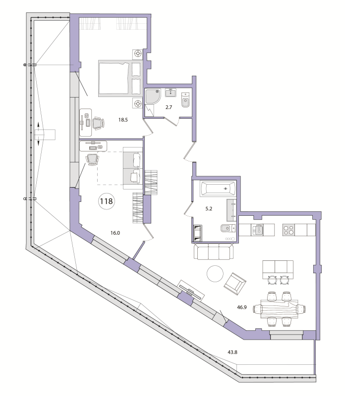 3 ккв (Евро) 131,1 м²