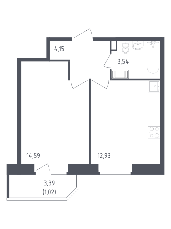 1 ккв 36,2 м²