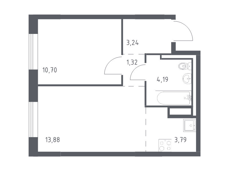 2 ккв (Евро) 37,1 м²