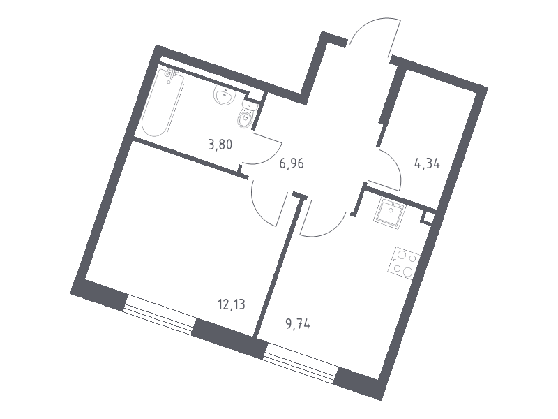 1 ккв 37 м²