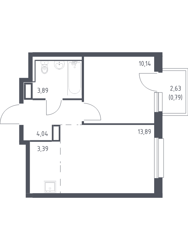 2 ккв (Евро) 36,1 м²