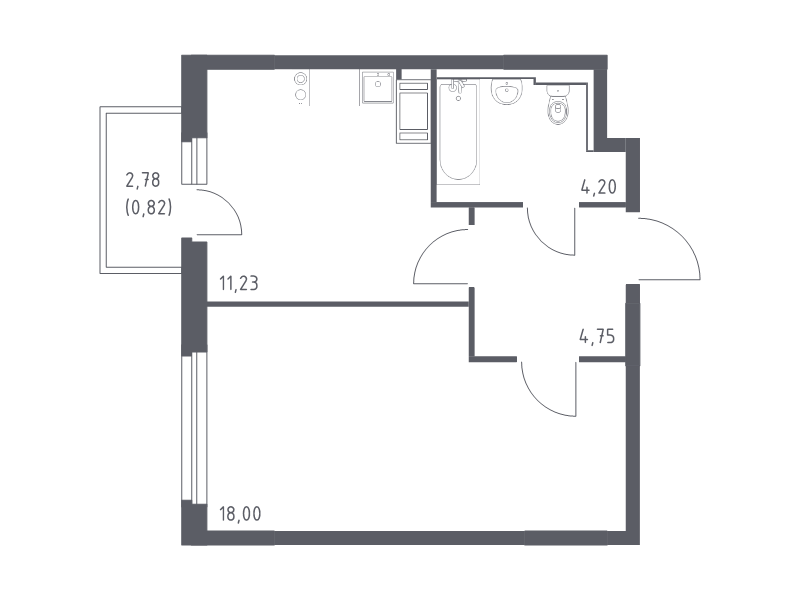 1 ккв 39 м²
