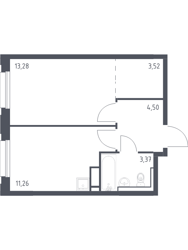 1 ккв 35,9 м²