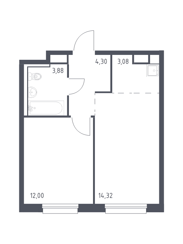 2 ккв (Евро) 37,6 м²