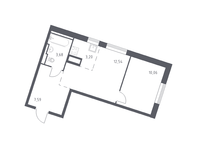 2 ккв (Евро) 37,1 м²