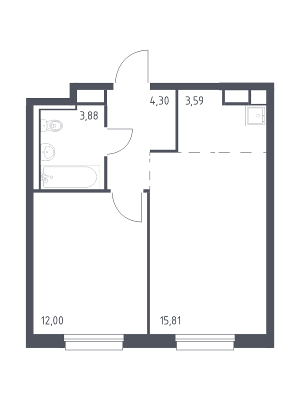 2 ккв (Евро) 39,6 м²