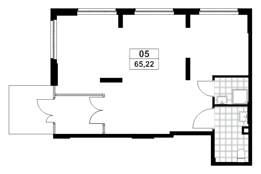 К. пом 65,5 м²
