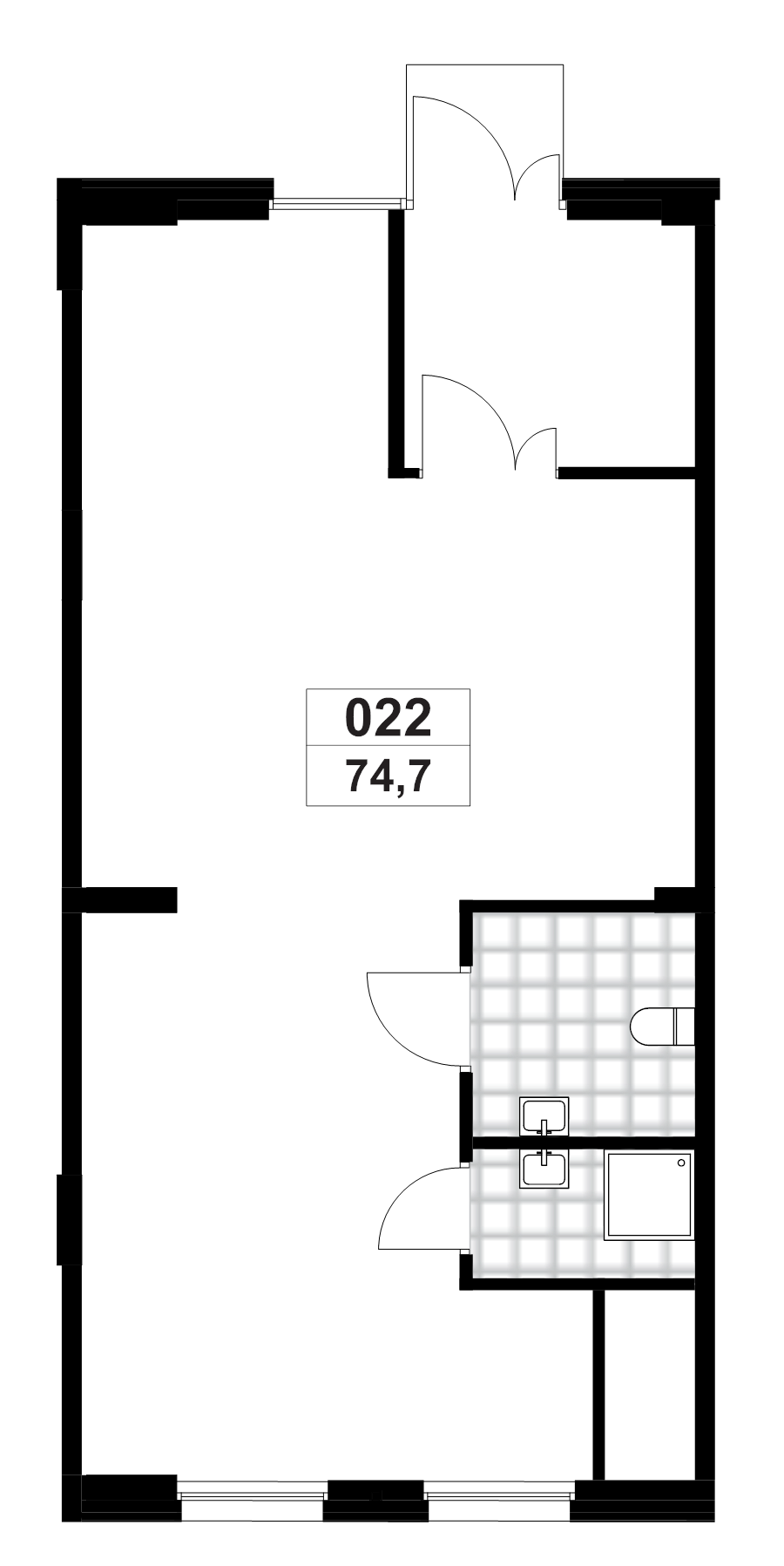 К. пом 74,7 м²