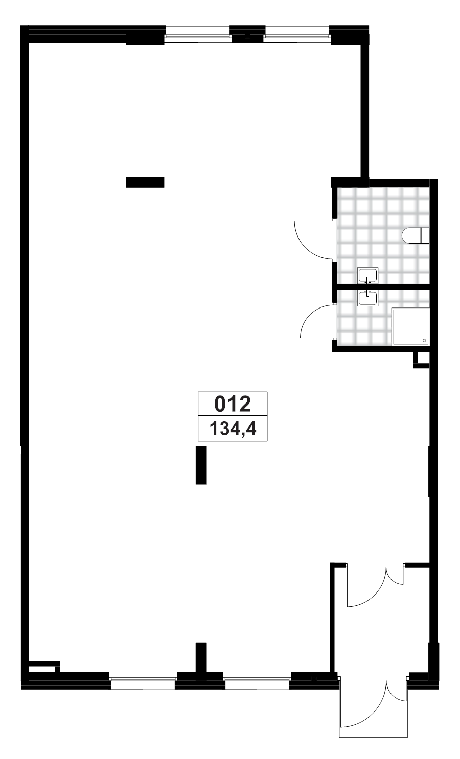 К. пом 134,4 м²