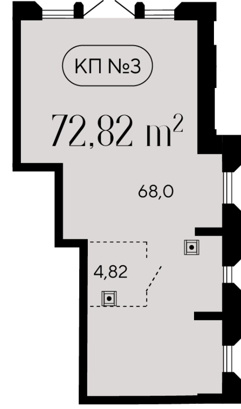 К. пом 72,8 м²