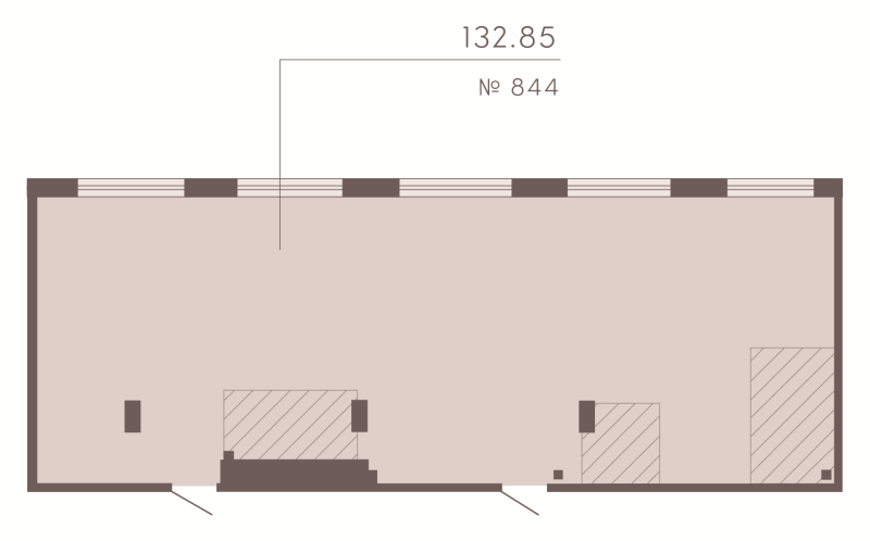Студия 132,9 м²