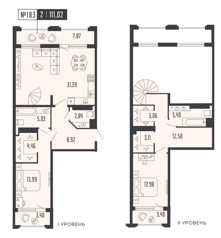 3 ккв (Евро) 111 м²