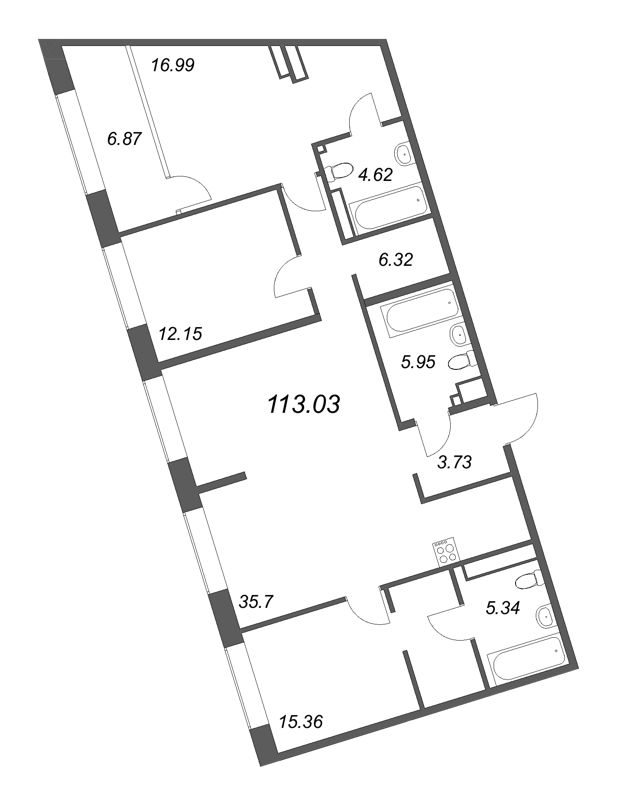 4 ккв (Евро) 115,7 м²