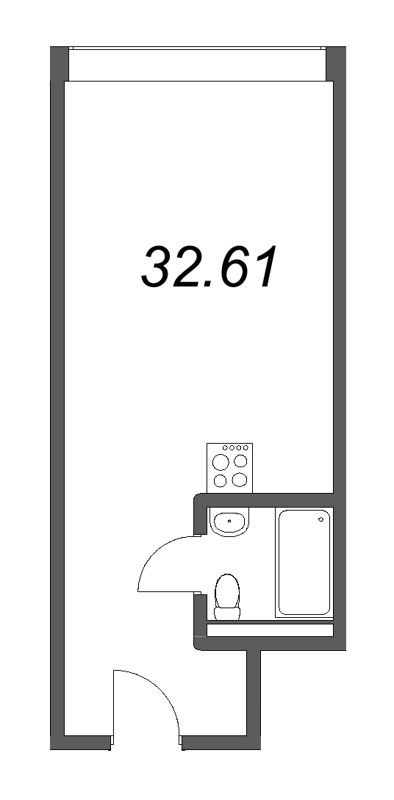 Студия 32,6 м²