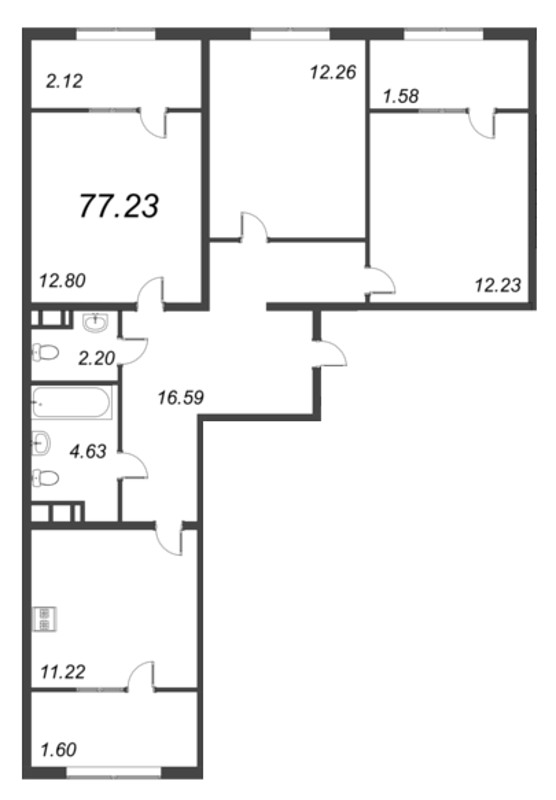 3 ккв 84,7 м²