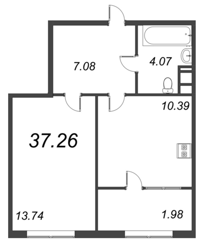1 ккв 40,3 м²