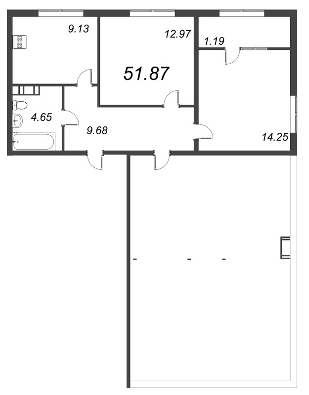 2 ккв 72,7 м²