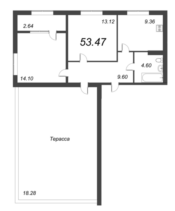 2 ккв 72,3 м²