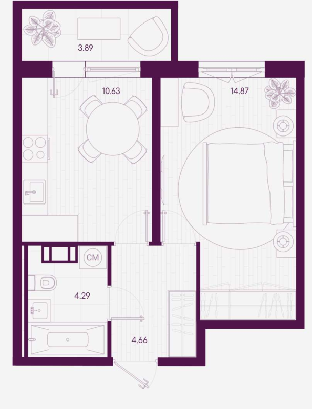 1 ккв 35,3 м²