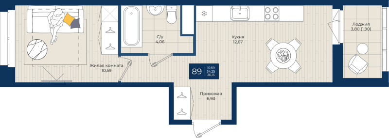 1 ккв 36,2 м²