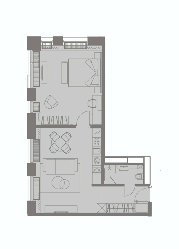 2 ккв (Евро) 52,4 м²