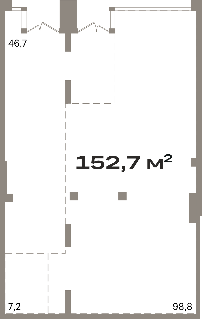 К. пом 152,7 м²