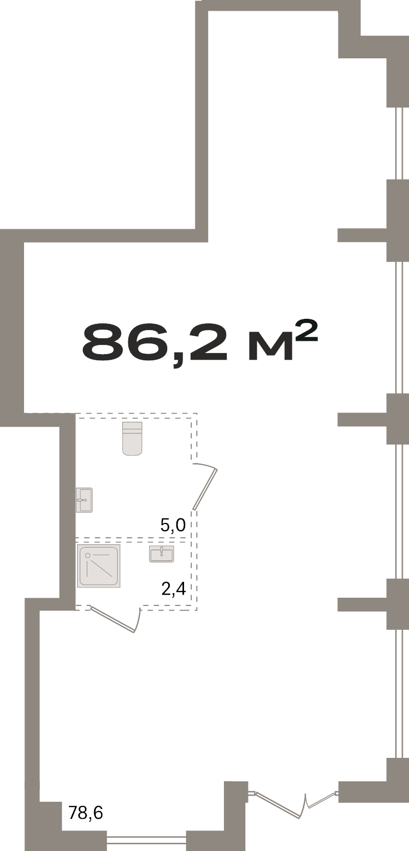 К. пом 86,2 м²