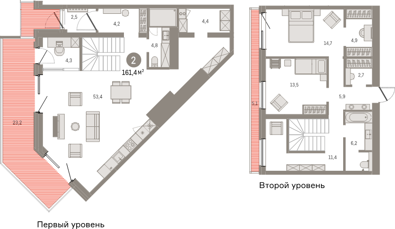 3 ккв (Евро) 161,4 м²