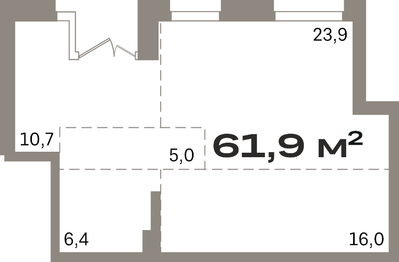 К. пом 61,9 м²