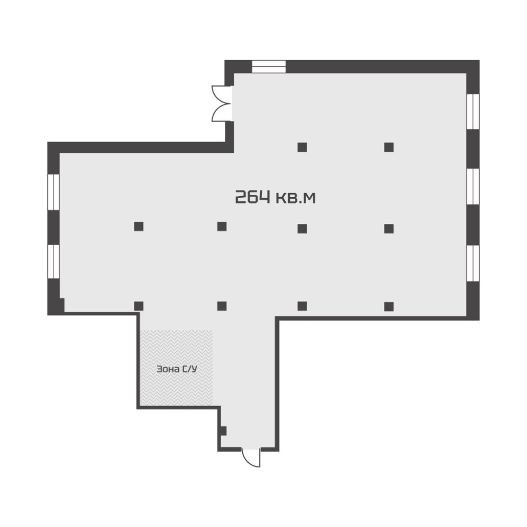 К. пом 263,6 м²