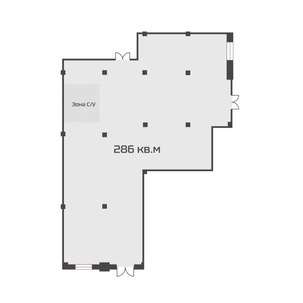 К. пом 285,1 м²