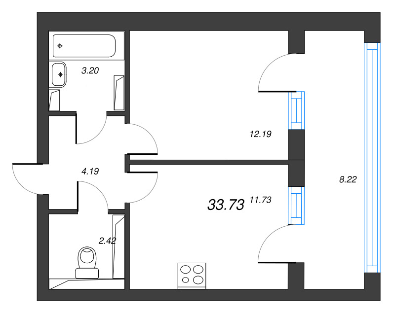 1 ккв 36,2 м²