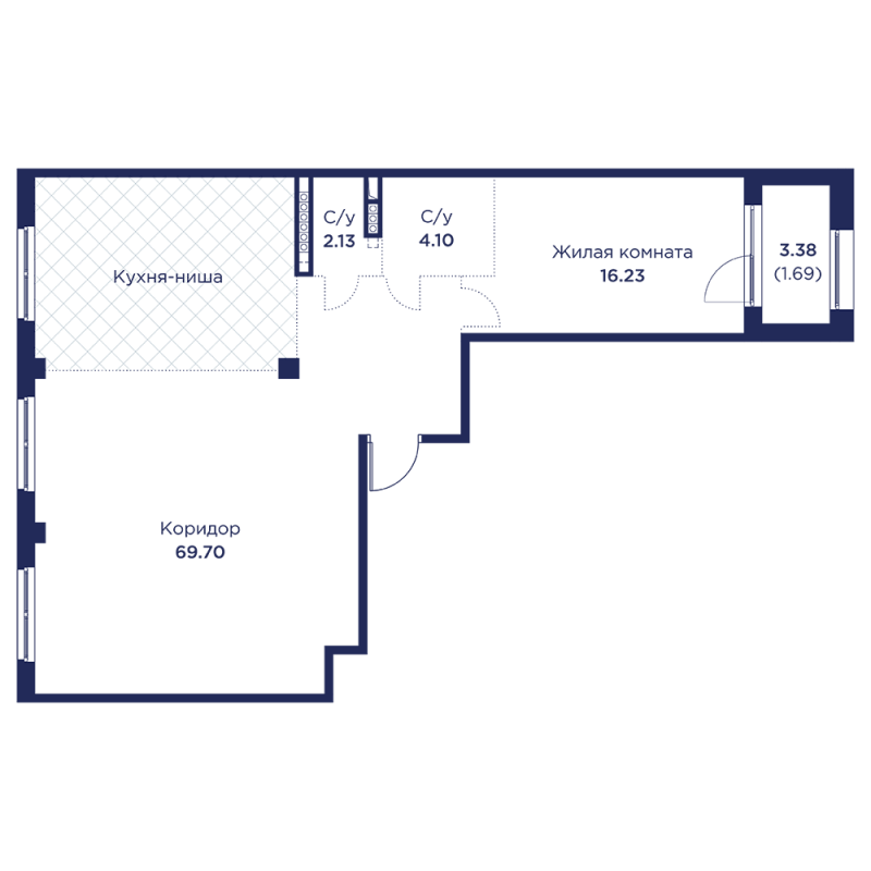 2 ккв (Евро) 93,9 м²