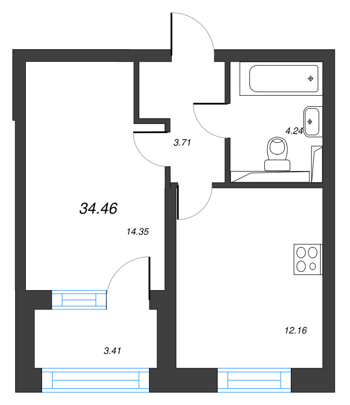 1 ккв 36,2 м²