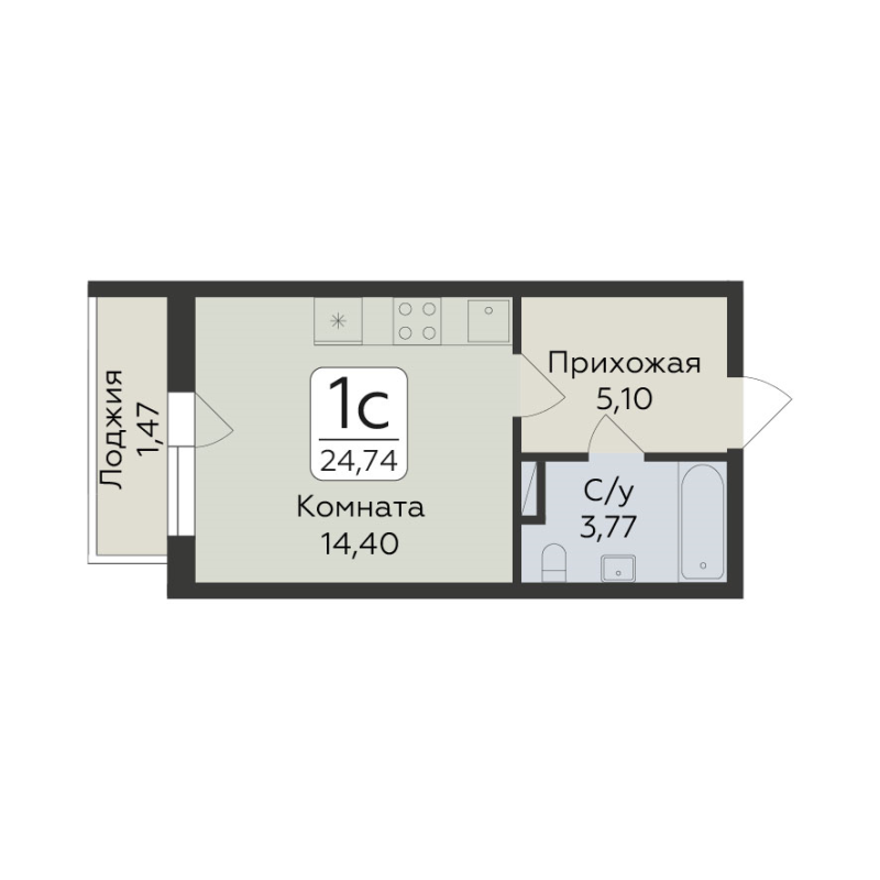 2 ккв 64 м²