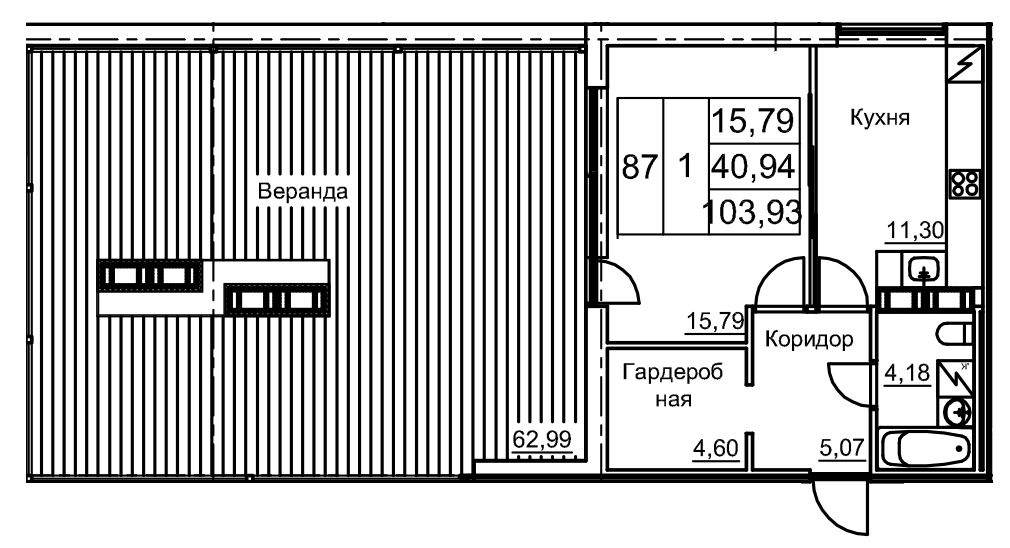 1 ккв 103,9 м²