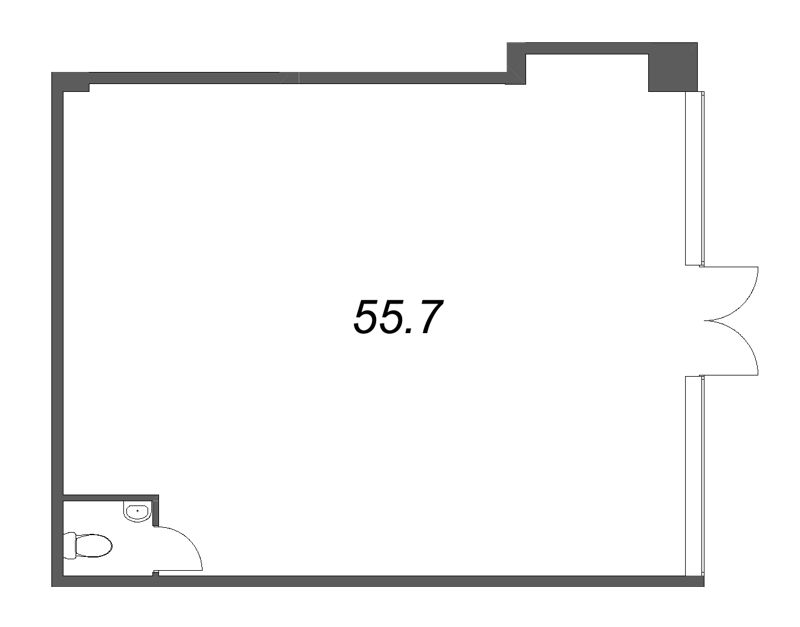 К. пом 55,7 м²