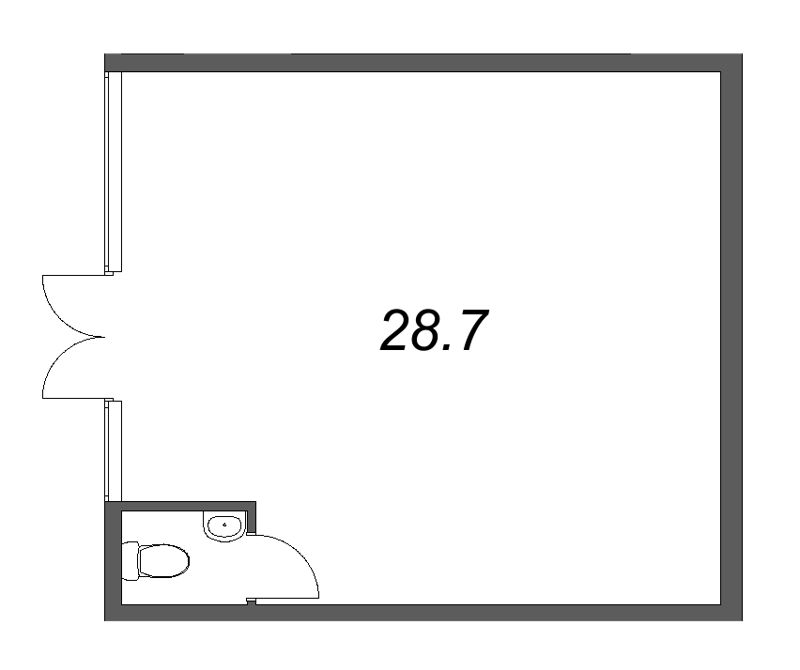 К. пом 28,7 м²