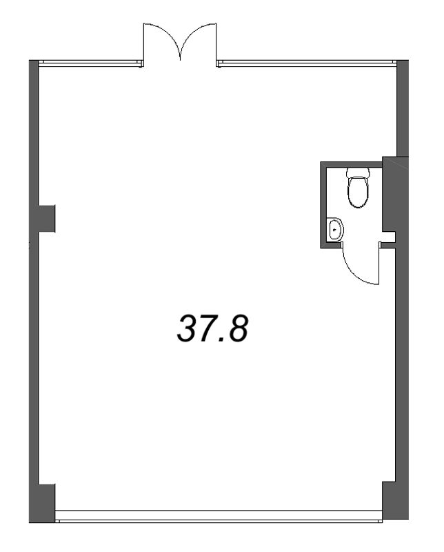 К. пом 37,8 м²