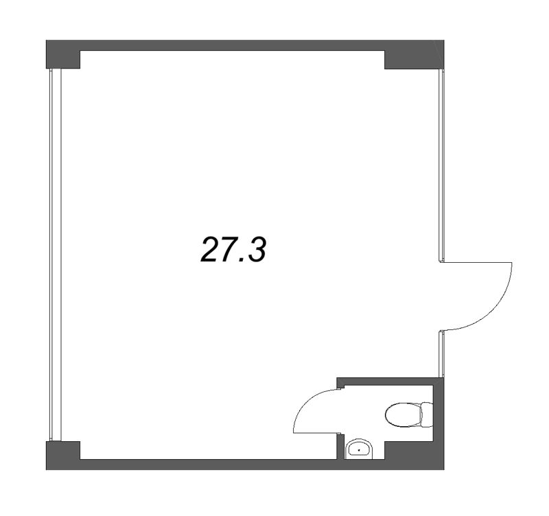 К. пом 27,3 м²