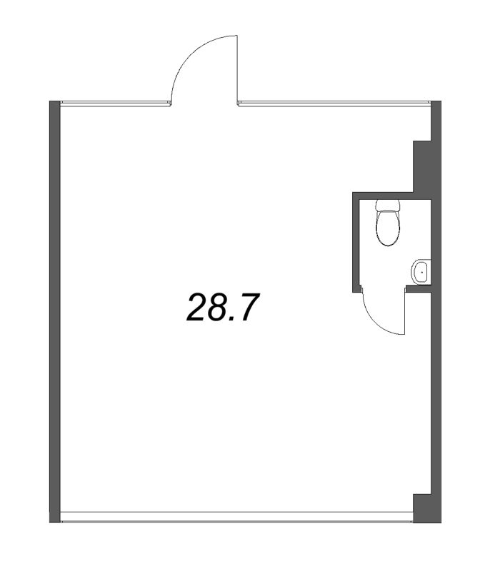 К. пом 28,7 м²
