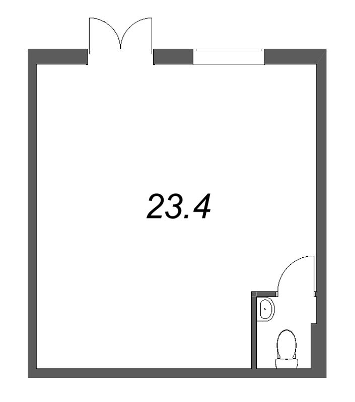 К. пом 23,4 м²