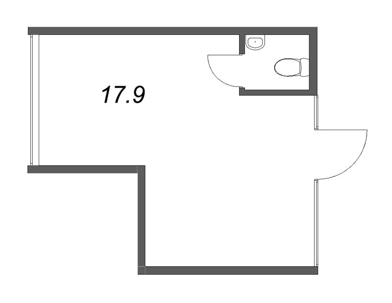 К. пом 17,9 м²