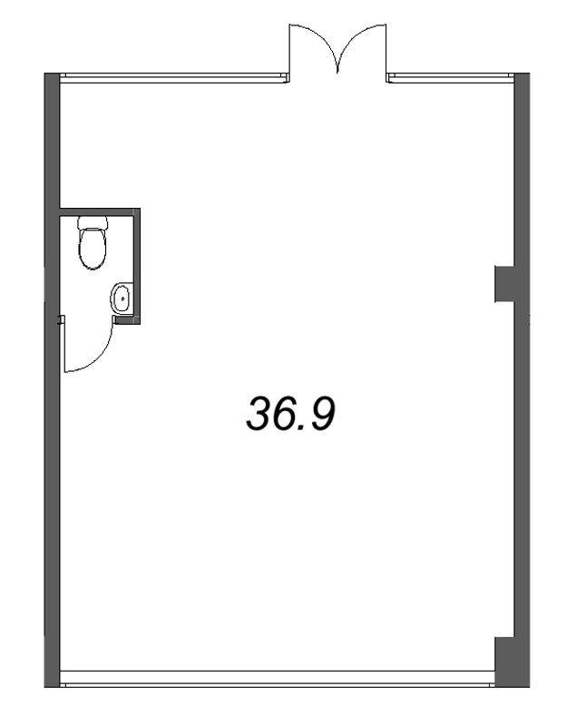 К. пом 36,9 м²