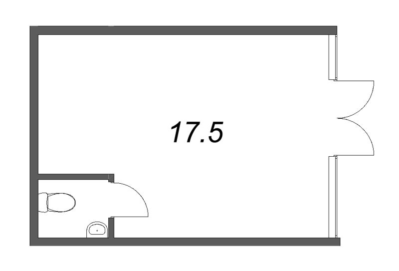 К. пом 17,5 м²