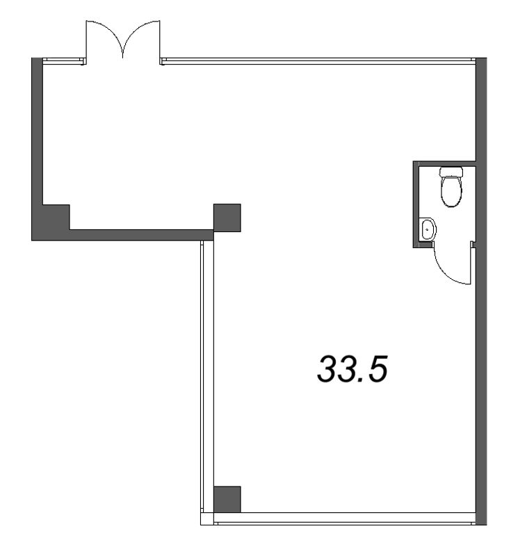 К. пом 33,5 м²