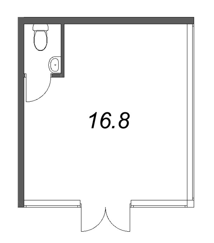 К. пом 16,8 м²