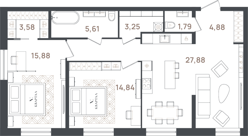 3 ккв (Евро)